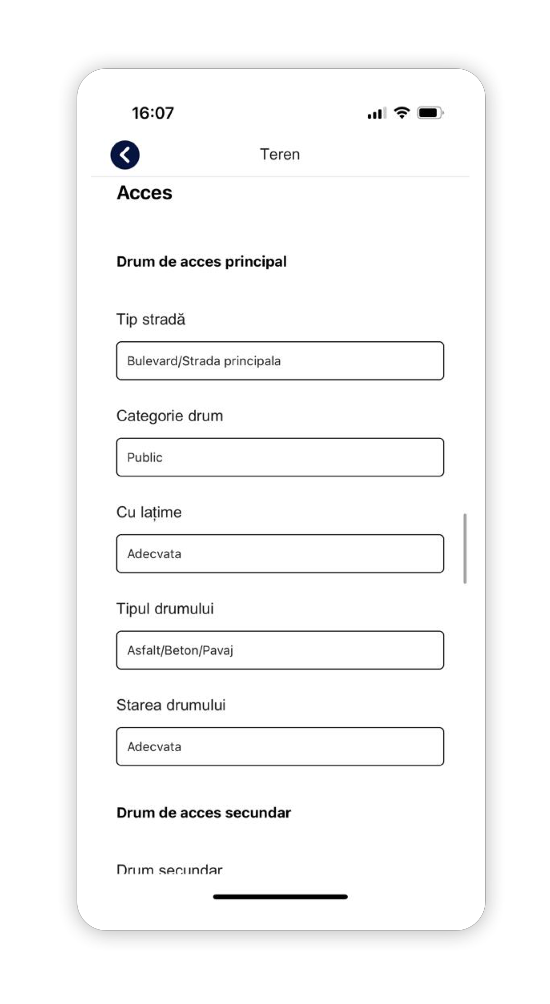 Ecran acces